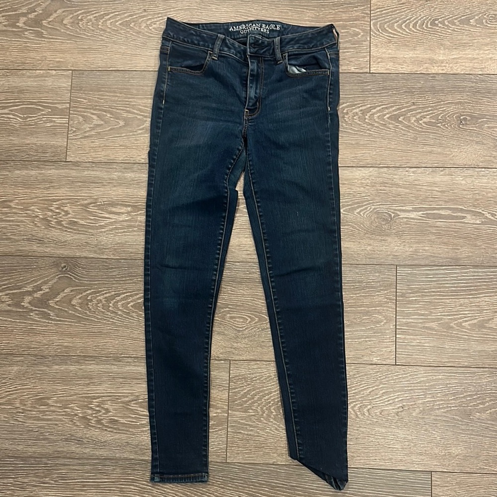 American Eagle Outfitters Blue Skinny Jeans Classic Style